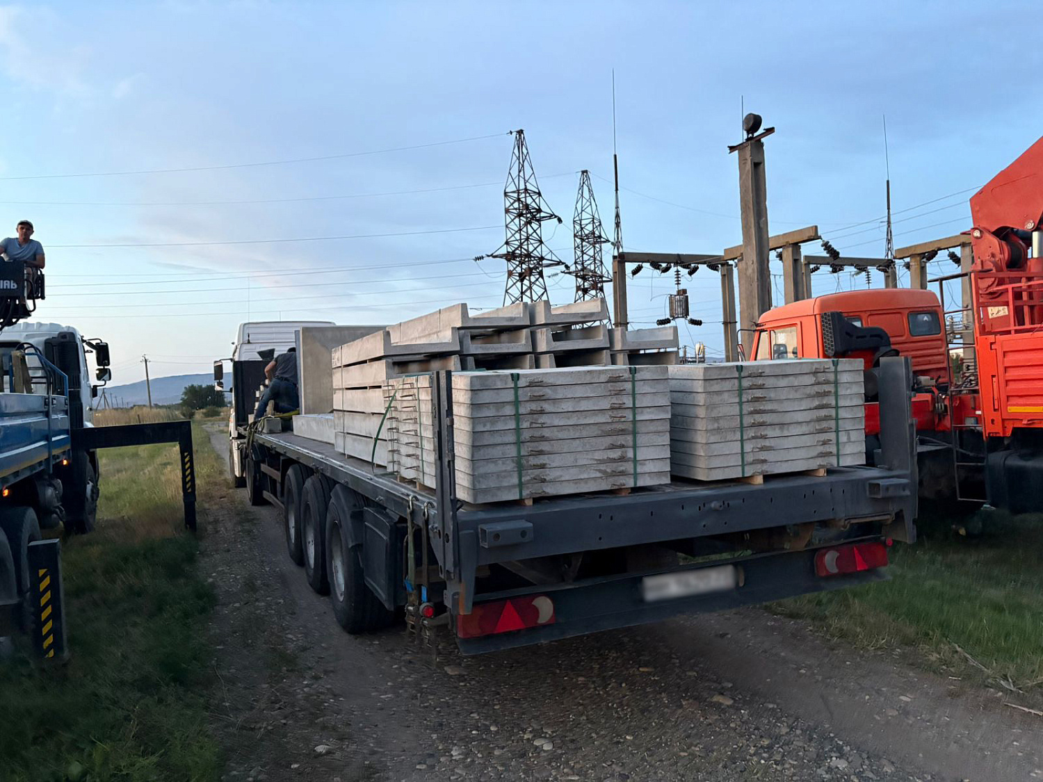 Текущая поставка: ЖБИ для подстанций